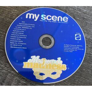 Rare My Scene Masquerade Madness DVD - 2004 Mattel Animation - no case